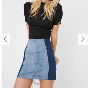 Free people denim skirt